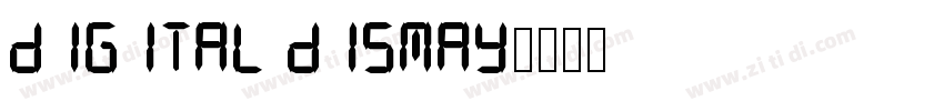 digital dismay字体转换